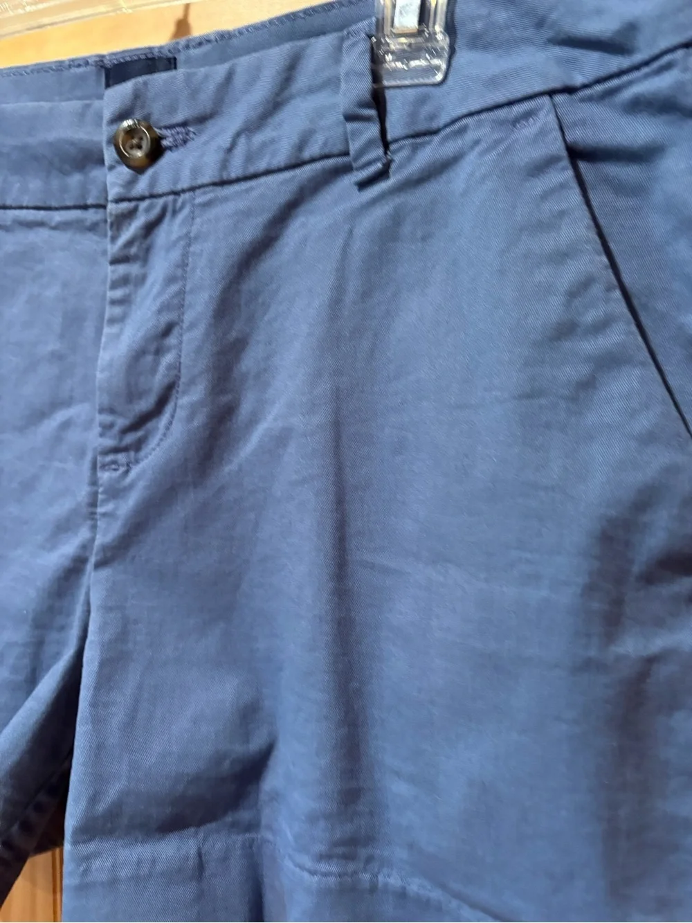 Gap women’s blue cotton chino shorts relaxed girlfriend blue size 10